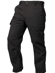 Pantalon de travail cargo noir pour homme, taille haute, plusieurs poches, toile respirante, coupe droite, style workwear - Product Image 4