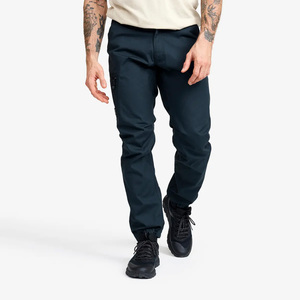 Men's Navy Softshell Trousers Regular Fit Zip Fly Water Resistant Outdoor Hiking Pants With Pockets All Seasons Wear - Product Image 6