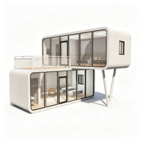 Maison modulaire innovante Apple Cabin, maison préfabriquée à économie d'énergie pour le glamping