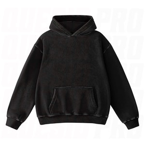 Heavyweight Oversized Hoodies for Men Couples Pullover Vintage Acid Wash Sweatshirt with Soft Warm Cotton Fleece Hoodies Screen - Product Image 1