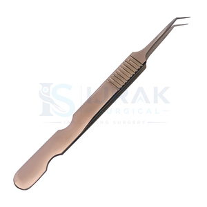 Pince à cils en acier inoxydable avec grip diamanté, kit de pinces à cils, emballage boîte rose, marque privée, pince à cils à pointe en fibre - Product Image 4