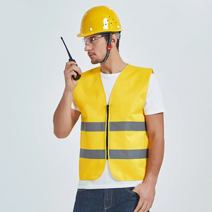 Chaleco Casual de Alta Visibilidad, Cortavientos, Reflectante, Ligero, Impermeable, con Protección UV, Transpirable, Fluorescente, de Lona, Ropa de Trabajo de Seguridad para Hombre - Product Image 4