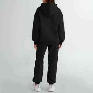 Womens Fleece Tracksuit Wholesale Casual Long Sleeve Hooded <b>Sweatshirt</b> and Jogger Pants Two Piece <b>Gym</b> Sports Outfit - Product Image 4