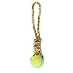Pelota de Tenis Deportiva con Cuerda de 6.5 cm y 50 cm para Perros, Juguete Interactivo para Mascotas - Product Image 1