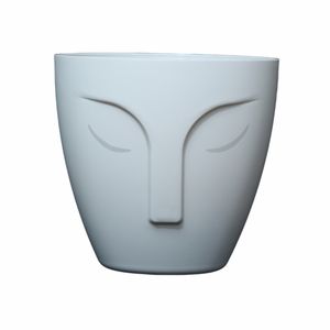 Macetas de Diseño de Cara de Plástico Blanco de Alta Calidad, las Más Populares para la Venta de Exportación - Product Image 1