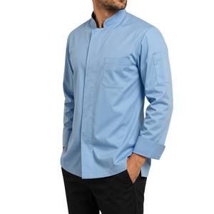 Uniforme de Camarero, Chaqueta de Chef 100% Algodón Tejido, Manga Larga, Cierre de Botones, Unisex, Ropa de Trabajo para Restaurante y Hotel, Transpirable - Product Image 5