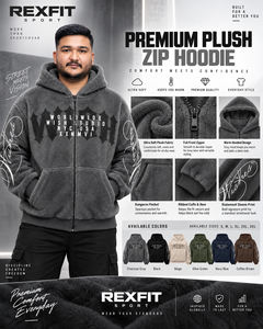 Veste à capuche zippée intégrale en polaire sherpa pour homme, coupe oversize, style streetwear, personnalisable OEM, vente en gros, vêtements décontractés d'hiver - Product Image 6