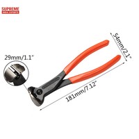 8 "CR-V Guitare Fret Fil Fin Cutter Pince Pince Travail Du Bois Luthier Outil PVC DIY Personnalisable OEM Plusieurs Tailles Disponibles