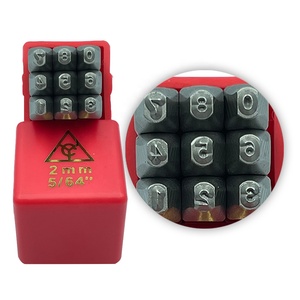 Juego de Punzones de Números y Letras de Grado Industrial de 2 mm, 9 Piezas, Acero CRV HRC 58-62, Venta Directa de Fábrica - Product Image 1