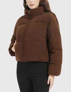 Women's Lightweight Packable Hooded <b>Winter</b> <b>Quilted</b> Puffer Jacket Detachable Sleeves Hat Zipper Closure Water Resistant Fur - Product Image 3