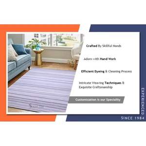 พรมทอผ้าฝ้ายลายเรขาคณิตคลาสสิกร่วมสมัยชุดพรมปอกระเจาสำหรับตกแต่งบ้านทางเดินในบ้าน - Product Image 6