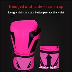 Custom 8oz Lace Up Training Gloves Hand Protection Fitness MMA Boxing Gloves Unisex - Product Image 3