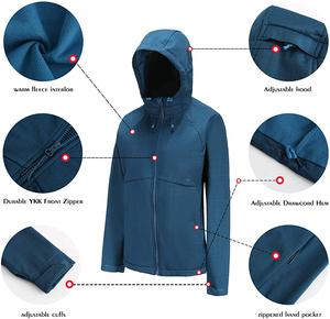 Custom Women's Outdoor Hiking Clothing Manufacturer Women's Outdoor Activity Softshell <b>Jacket</b> Factory Custom Women's - Product Image 2