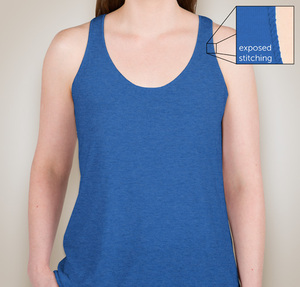 Camiseta sin mangas de punto de color liso para mujer, cuello redondo, informal, transpirable, 100% algodón, con detalle de costuras expuestas - Product Image 2