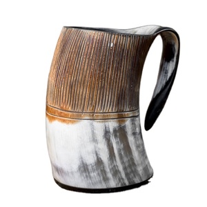 Premium Quality New Arrivals Buffalo Horn Mug for Beer and Wine At Wholesale Price From India - Product Image 1