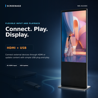 Écran publicitaire LCD Totem Kiosque pour affichage numérique en centre commercial avec CMS Cloud – Stock entrepôt Pologne