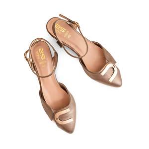 Sandalias de tacón para mujer WN5279 con punta abierta y espalda de cobre - Product Image 1