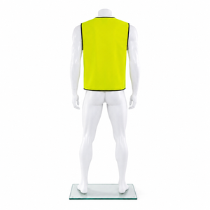Chaleco de Seguridad No Reflectante, Estilo Básico Económico, Color Fluorescente, Poliéster Transpirable, Certificado EN, Detección de Agujas - Product Image 3