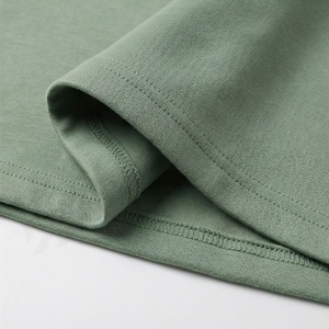 Jupe courte trapèze pour femme, couleur unie, taille élastique, confortable, décontractée, en tricot de coton et élasthanne, verte, toutes saisons - Product Image 6