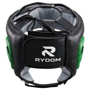 Protector de Cabeza para Boxeo RYDOM, Verde y Negro, de PU, Equipo de Entrenamiento Protector, Venta Caliente, Protector de Cabeza Profesional para Boxeo, Logotipo Personalizado - Product Image 3