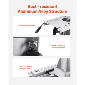 Base Scorrevole per Sedile Barca in Lega di Alluminio con Regolazione Avanti e Indietro da 5 Pollici, Accessorio Nautico - Product Image 4
