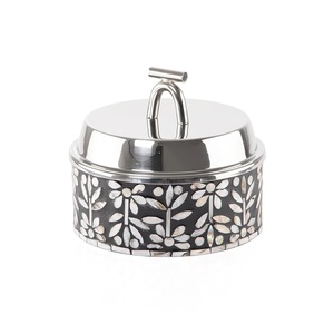 <b>Top</b> Selling Arabian Modern Luxury Casserole Dish Round Shape Metal & MOP Wholesale Customized Size Shape Color Hotpot - Product Image 3