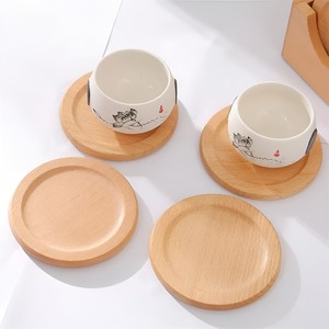 ชุดที่รองแก้วทำจากไม้,ที่รองแก้วที่รองแก้วแบบธรรมชาติ - Product Image 1