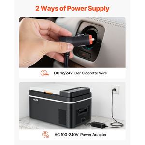 Frigorifero per Auto DC 12/24V AC100-240V con Intervallo di Raffreddamento da -4 a 68 Gradi F, Compressore Elettrico e Controllo APP 23 - Product Image 6