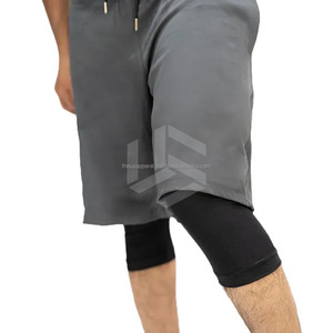 New 2026 Performance Modest <b>Shorts</b> for Muslim <b>Men</b> Gym & Running Eco-Friendly Breathable Quick Dry <b>Compression</b> Activewear - Product Image 4
