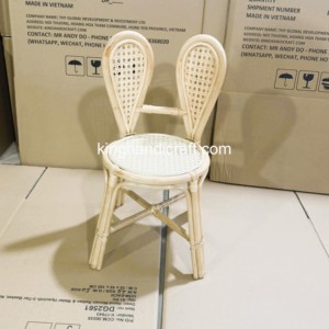 Sillas Infantiles de Ratán Hechas a Mano Ecológicas para Fiestas de Cumpleaños, Alquiler de Muebles para Bodas, Fábrica OEM ODM - Product Image 2