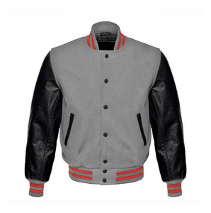 Wholesale <b>Mens</b> Wool Varsity <b>Jacket</b> Classic Letterman Style Stand Collar Eco-Friendly <b>Warm</b> College Baseball Bomber <b>Jacket</b> - Product Image 5