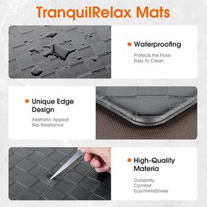 2 Tappeti da Cucina Antifatica, Tappetini Ammortizzati Antiscivolo per Lavello, Tappetini Impermeabili per Pavimento della Cucina - Product Image 1