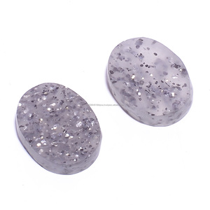 หินซันสโตนธรรมชาติสีดำเป็นรูปไข่เรียบเกรดเยี่ยมอัญมณีหลวมสำหรับทำเครื่องประดับแบบทำมือของขวัญจากหินที่ไม่เหมือนใคร - Product Image 1