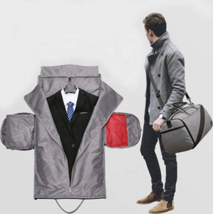 Canvas <b>Overnight</b> Compartment Travel Weekender for Men and Women Genuine <b>Leather</b> Canvas Carry on With Shoes Garments Duffel <b>Bags</b> - Product Image 4
