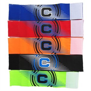 Brassard de capitaine unisexe doux et respirant pour l'entraînement de football, adultes et jeunes, brassard élastique 'C' - Product Image 2