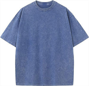 Nouveau T-shirt graphique personnalisé délavé à l'acide pour homme, coupe oversize, style vintage, service OEM, meilleur t-shirt 100 % coton délavé à l'acide - Product Image 1