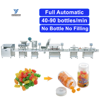 Ligne de conditionnement et de comptage entièrement automatique à 16 voies pour bonbons gélifiés, granulés de vitamine C, comprimés effervescents et capsules