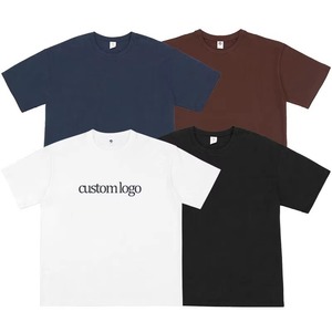 T-shirts unisexes de haute qualité, effet délavé, style streetwear, avec logo personnalisé, coupe courte - Product Image 2