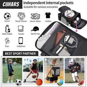 Multifunctional Foldable Soft Breathable Durable <b>Large</b> Capacity 36-57L Sports Duffel Bag Zipper Closure Shoes Compartment Gym - Product Image 4