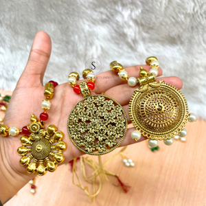 Ensemble de colliers longs avec pendentif Kundan fait main, colliers de créateur multicolores Meenakari, cadeaux de mariage - Product Image 6