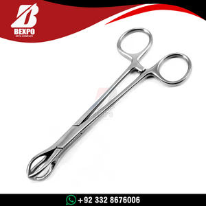 Pince à éponges chirurgicales manuelle en acier, droite et courbée, pour la manipulation et la fixation des pansements, idéale pour l'hôpital – Meilleures ventes - Product Image 4