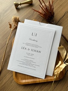 Tarjetas de Invitación de Lujo Personalizadas Más Vendidas con Estampado en Relieve para Invitaciones de Bodas y Eventos, Suministro Disponible en Todo el Mundo - Product Image 3