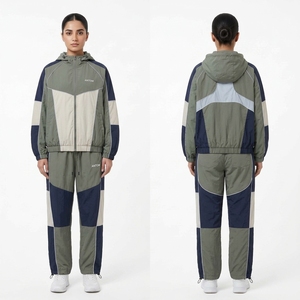 Kids Flannel Lined Windbreaker Tracksuit - Windbreaker Jacket & Pants Set for <b>Jogging</b> Bulk Order - Product Image 1