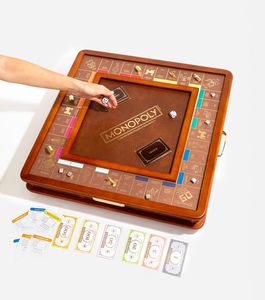 Plateau de jeu de Monopoly rectangulaire en bois fait main moderne, de haute qualité, durable, respectueux de l'environnement, prix de gros usine - Product Image 1