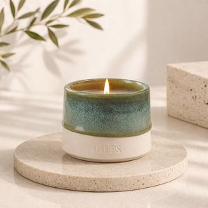 Lindo Recipiente de Cerámica para Velas con Diseño de Corazón, Una Sola Mecha, Larga Duración, Set de Regalo Decorativo, Decoración Acogedora para el Hogar - Product Image 4