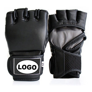 Gants de boxe épais et demi-gants de MMA pour sac de frappe, Mitaines thaïlandaises, Équipement professionnel d'entraînement de boxe et d'arts martiaux - Product Image 1
