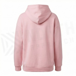 เสื้อฮู้ดดี้ผู้หญิงทรงโอเวอร์ไซส์ ผ้าฝ้ายเรียบ ปักลายได้ตามสั่ง แขนยาว แบบสวมหัว - Product Image 2