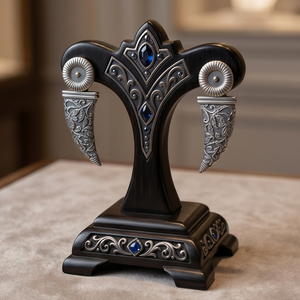 DIVYORO SILVER HORN DROPS - Product Image 2