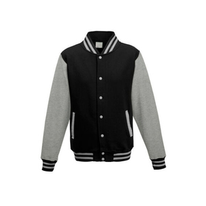 Chaqueta Urbana Estilo Universitario, Chaqueta Varsity con Bordado DTG, Cierre de Botones, Tallas Grandes, Chaquetas Lisas para Hombre al por Mayor - Product Image 6