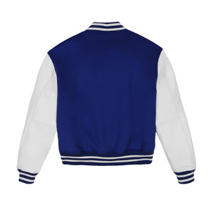 Chaquetas Varsity de Cuero Genuino para Hombre al por Mayor - Estilo Retro Clásico - Ropa Deportiva de Invierno Ecológica con Cuello Alto y Acolchado Frontal - Product Image 4
